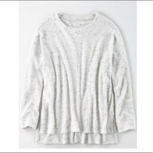 American Eagle Soft Plush Waffle Long-Sleeve Tee